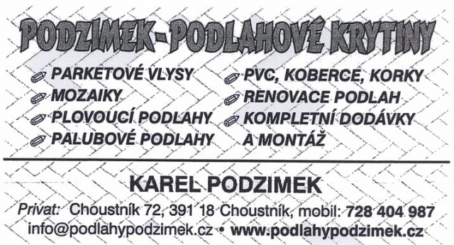 inzerát Podzimek podlahy